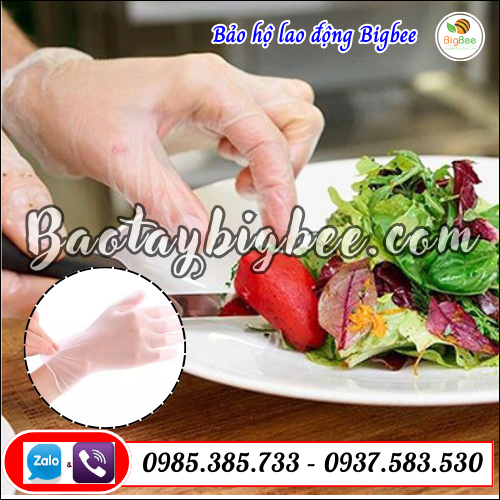 Găng tay dùng trong chế biến thực phẩm an toàn giá tốt.