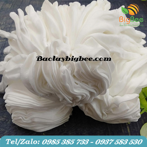 Bao tay cotton trắng 1 lớp vải mịn không xù lông
