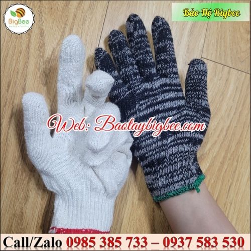  Bao tay - găng tay len cotton bảo hộ lao động 