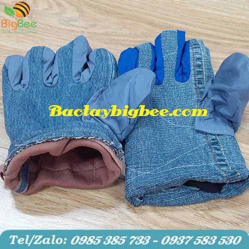 Găng tay - bao tay vải jean cho đa ngành nghề.