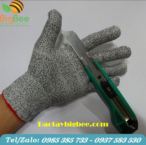 Găng tay chống cắt được làm từ sợi Dyneema 