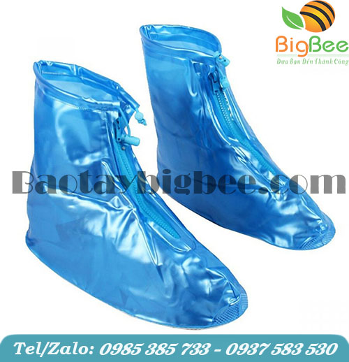 Bọc giày đi mưa màu xanh