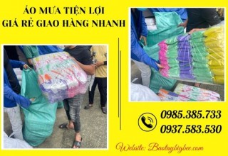 Áo mưa tiện lợi giá rẻ - Thu Hồng giao 5000 cái áo mưa phương tiện đi Kiên Giang